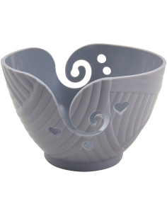 Cuenco para ovillo de lana gris 2
