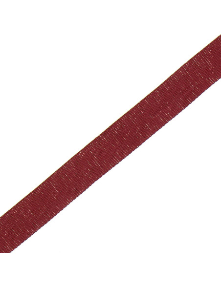 Correa de algodón para bolso brillante - Burdeos