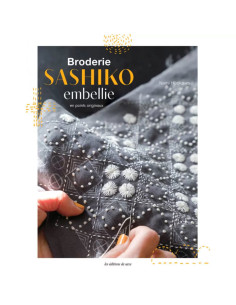 Libro de bordado sashiko embellecido
