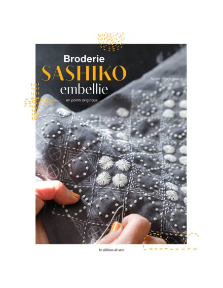 Libro de bordado sashiko embellecido