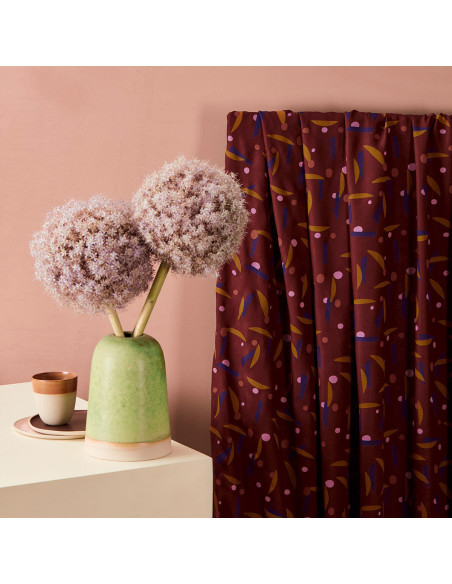 Tejido crepé de viscosa Java Rust - Atelier Brunette
