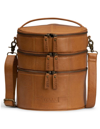 Bolsa de almacenamiento de cuero para tejido Muud Bturn - Whisky