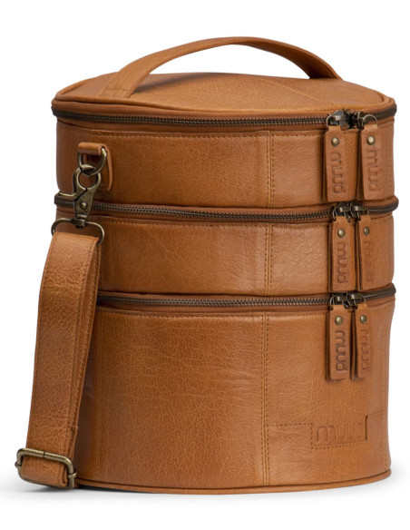 Bolsa de almacenamiento de cuero para tejido Muud Bturn - Whisky