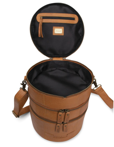 Bolsa de almacenamiento de cuero para tejido Muud Bturn - Whisky