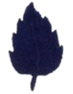 Parche termoadhesivo hoja azul marino