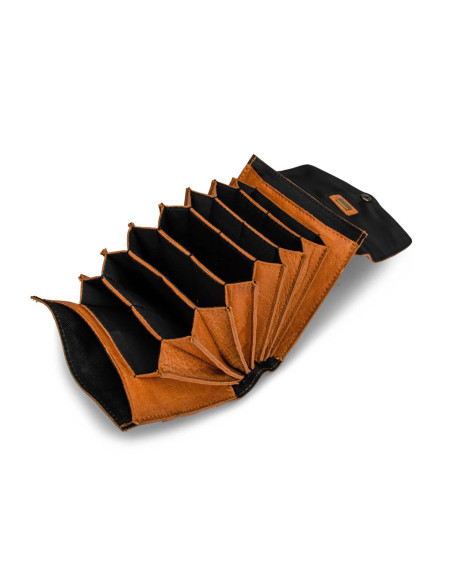 Estuche de almacenamiento de cuero para agujas intercambiables Muud Betina - Whisky