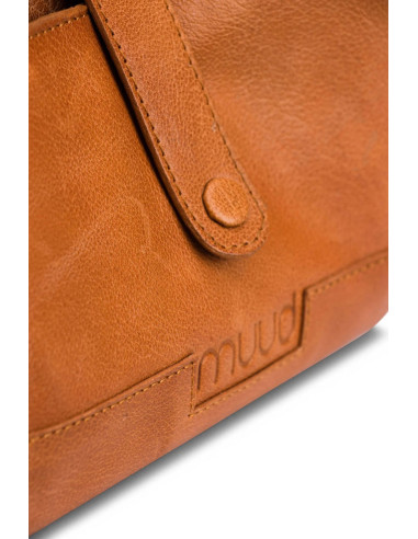 Estuche de almacenamiento de cuero para ganchos y agujas intercambiables Muud Billie - Whisky