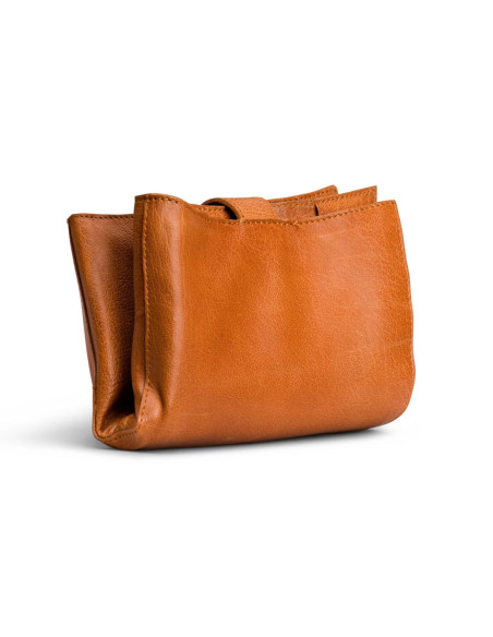 Estuche de almacenamiento de cuero para ganchos y agujas intercambiables Muud Billie - Whisky