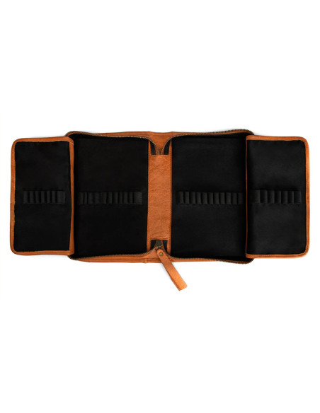 Estuche de almacenamiento de cuero para agujas intercambiables Muud Effi - Whisky