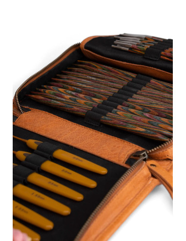 Estuche de almacenamiento de cuero para agujas intercambiables Muud Effi - Whisky
