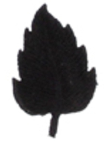 Parche termoadhesivo hoja negra