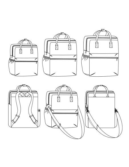 Patrón de mochila o bolso Eugène - Ikatee
