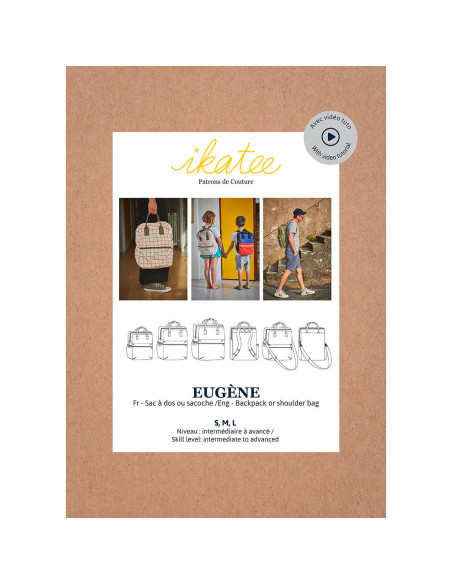Patrón de mochila o bolso Eugène - Ikatee