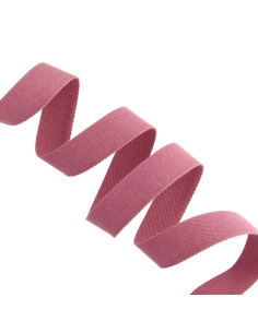 Correa de algodón para bolso brillante - Rosa viejo