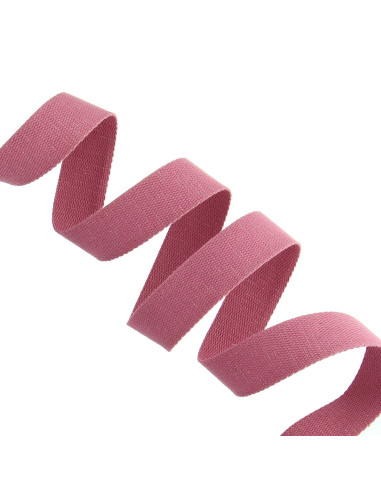 Correa de algodón para bolso brillante - Rosa viejo