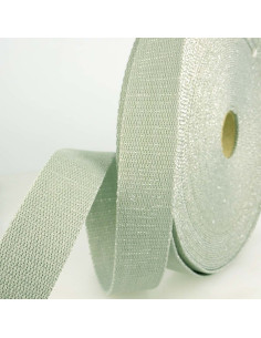 Correa de bolso lurex - Gris y plata