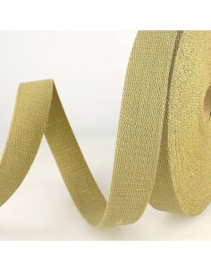 Correa de bolso lurex - Lino y oro