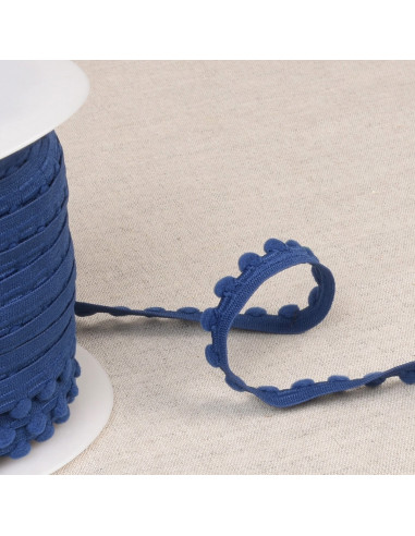 Elástico pompones - Azul marino