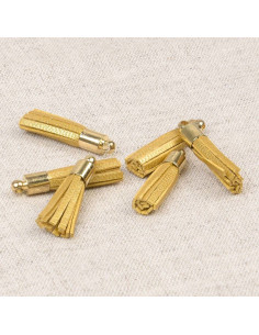 Set de 6 mini pompones - Oro
