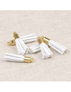 Set de 6 mini pompones - Blanco