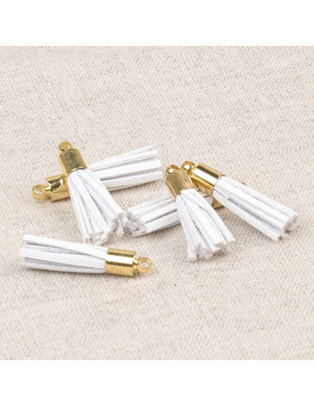 Set de 6 mini pompones - Blanco
