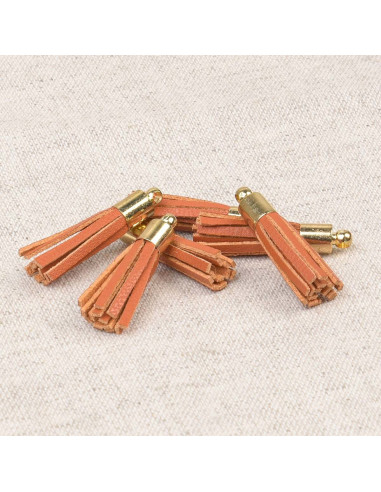 Set de 6 mini pompones - Naranja