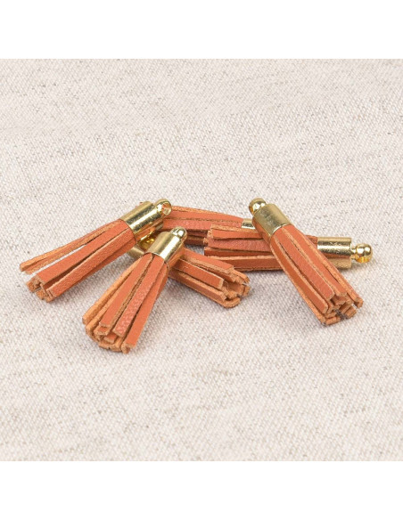 Set de 6 mini pompones - Naranja
