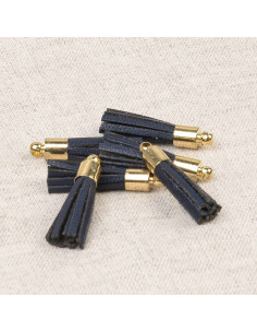 Set de 6 mini pompones - Marino