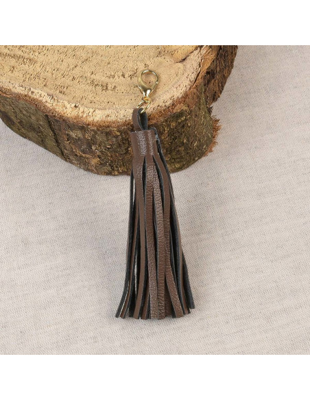 Pompón con cierre - Marrón oscuro