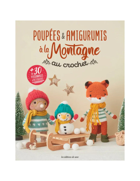 Libro de muñecas y amigurumis en la montaña a crochet