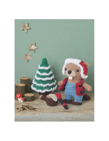 Libro de muñecas y amigurumis en la montaña a crochet