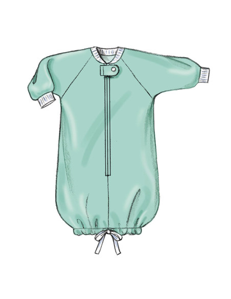 Patrón de sacos de dormir para bebé - Butterick 6968