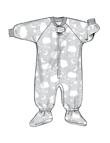 Patrón de sacos de dormir para bebé - Butterick 6968