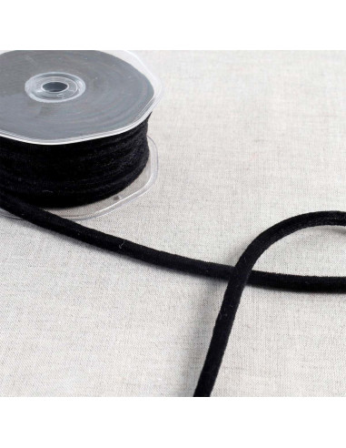 Cordón de terciopelo - Negro