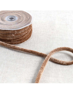 Cordón de terciopelo - Beige
