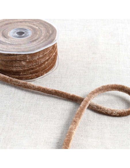 Cordón de terciopelo - Beige