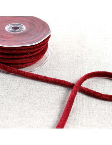 Cordón de terciopelo - Rojo oscuro