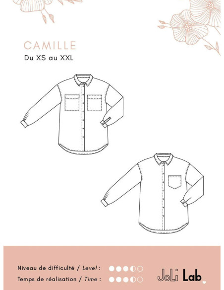 Patrón de camisa Camille - Joli Lab
