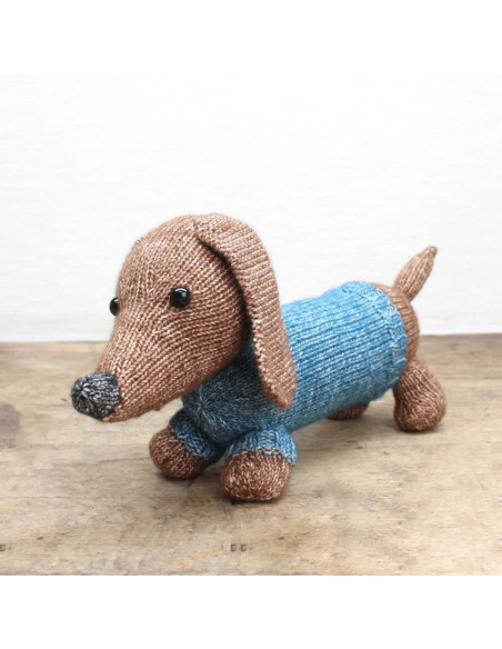 Kit de tejido - Ria el perro salchicha