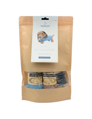 Kit de tejido - Ria el perro salchicha