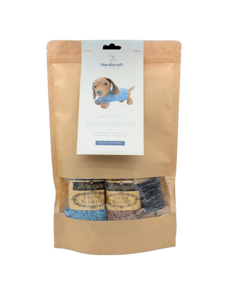 Kit de tejido - Ria el perro salchicha