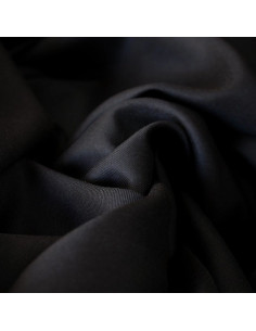 Tejido sarga de viscosa negro regaliz - Églantine & Zoé