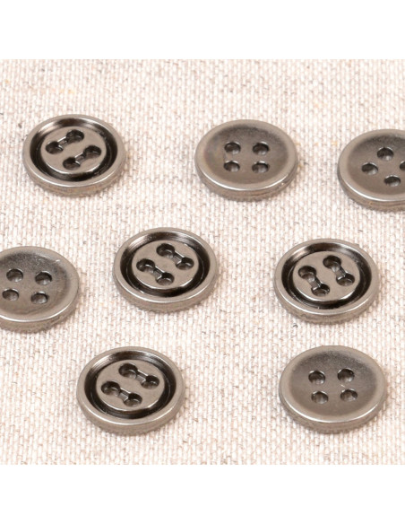Botón de metal de 10 mm - Cañón de fusil