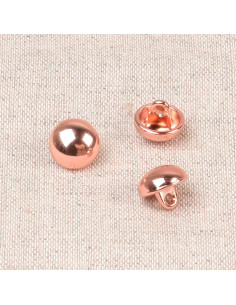 Botón bola de metal - Oro rosa