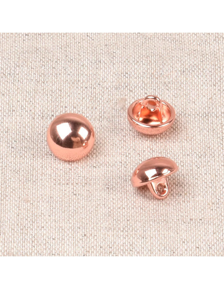 Botón bola de metal - Oro rosa