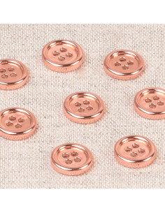Botón Sarah metal - Oro rosa