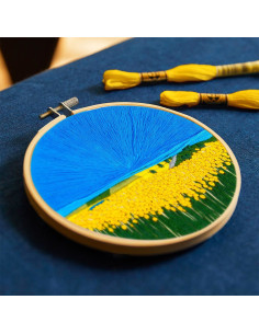 Kit de bordado - Campos de girasoles 2