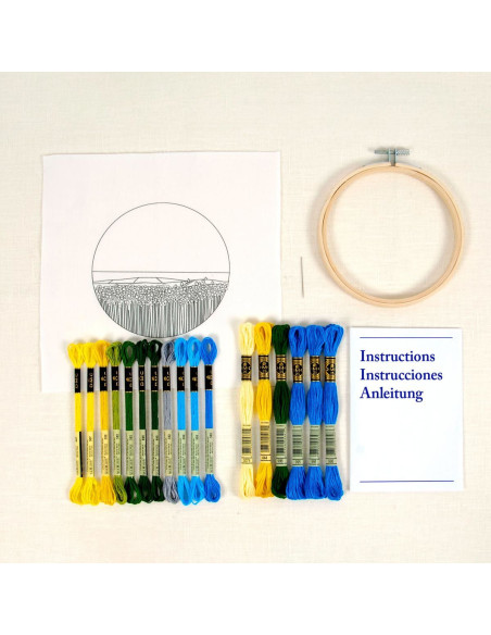 Kit de bordado - Campos de girasoles