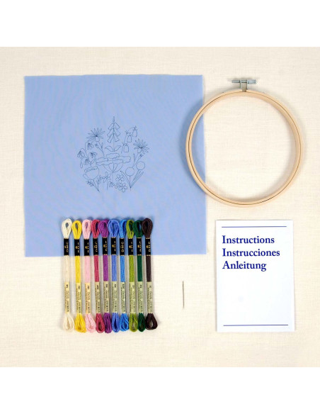 Kit de bordado - Jardín inglés