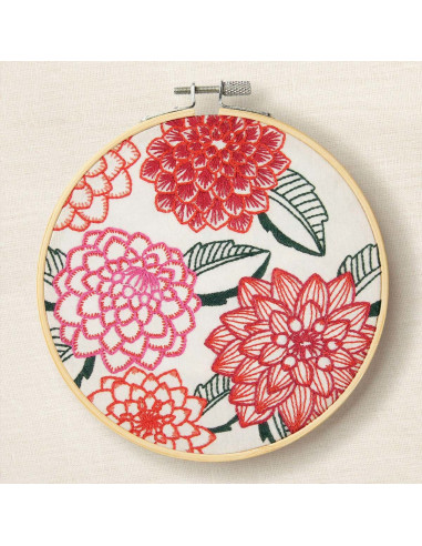 Kit de bordado - Dalias